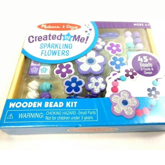 Sparkling Flowers Wooden Bead Set - Picture 7 of 11